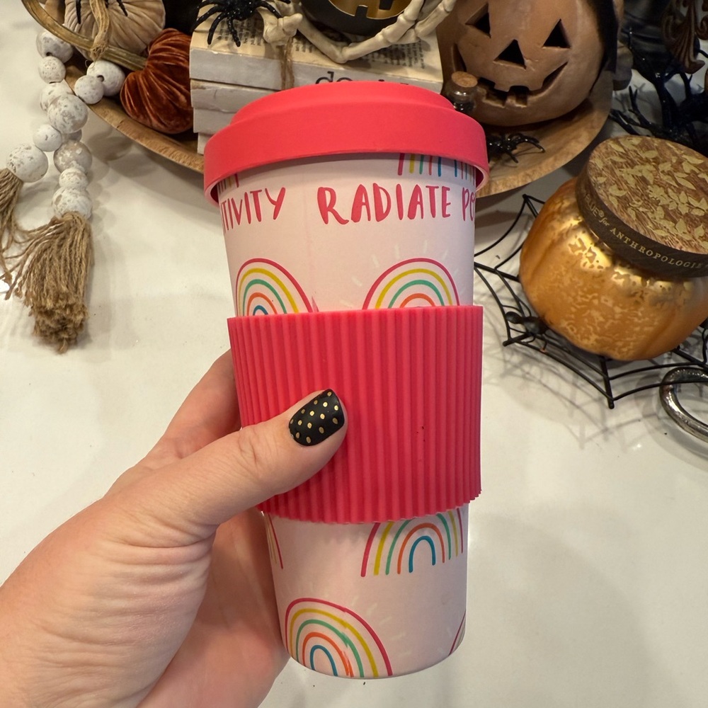 Pink Rainbow Travel Mug